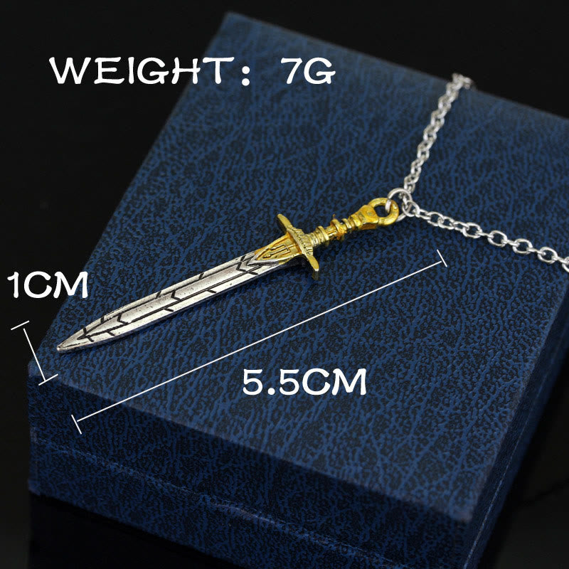 Movie Retro Sword Creative Necklace