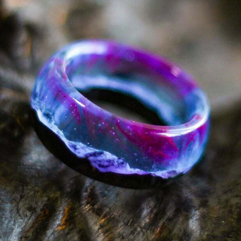 Limited Sale - Wood Resin Glow Ring