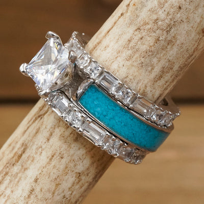 The Grand Sierra Baguette Wedding Ring Set