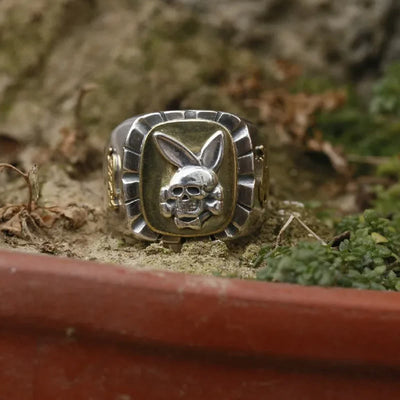 Skull Rabbit Bugs Punk Style Ring