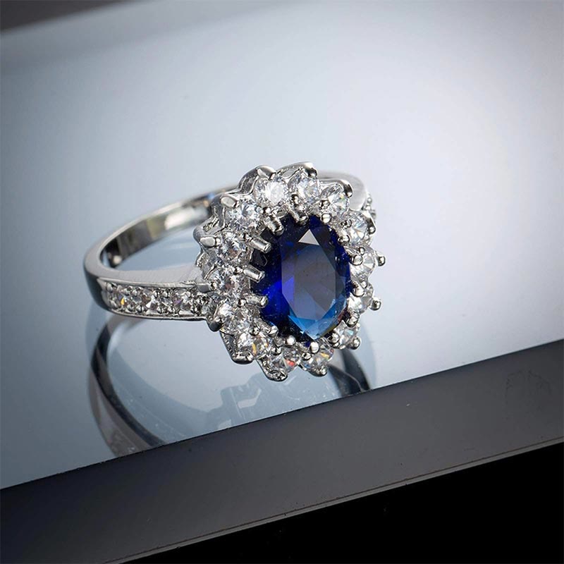 Limited Sale - Natural 3.26ct Sapphire Wedding Engagement Ring