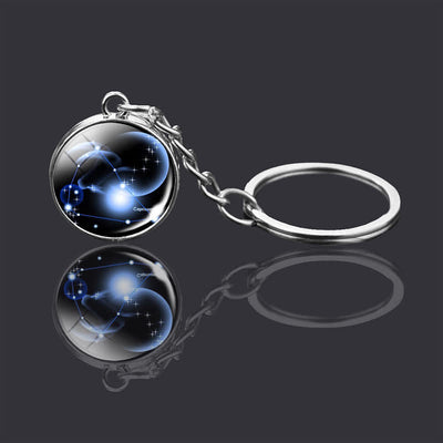 Glass 12 Stars Zodiac Starry Necklace