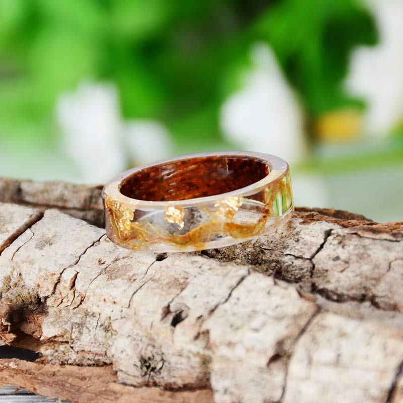 Olivenorma Intellectual & Optimistic - Handmade Wood Ring