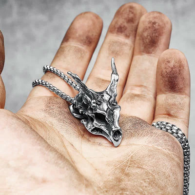 FREE Today: Dragon Spirit - Draconic Skeleton Necklace