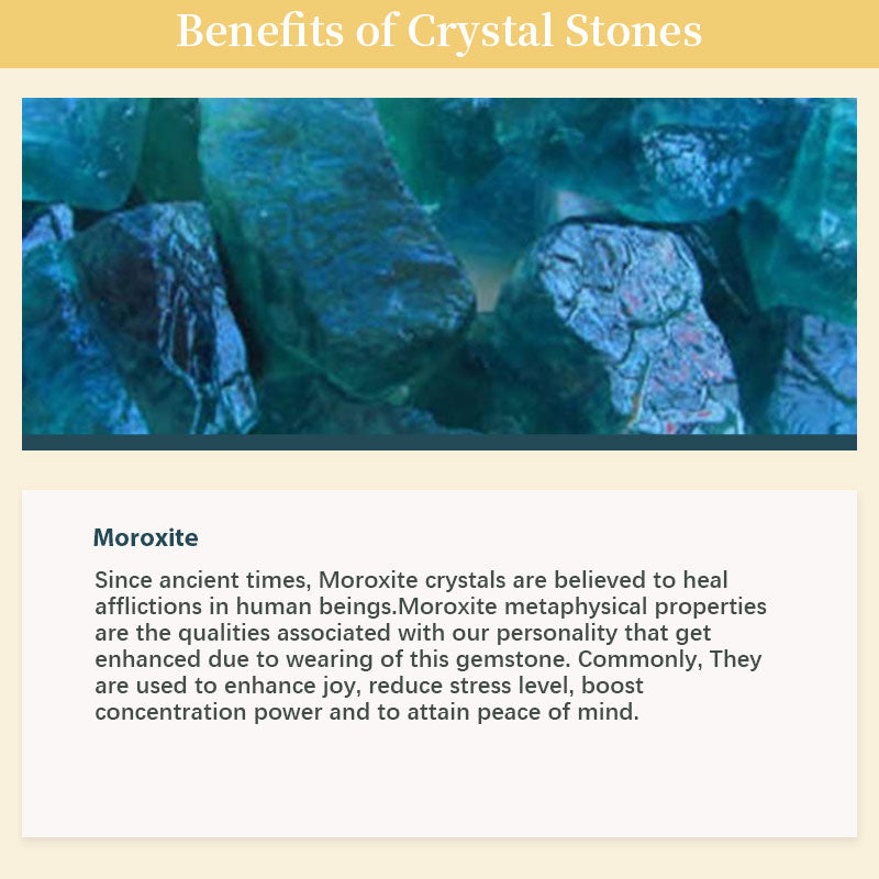 Natural Moroxite Stone Purification Gemstone Bracelet