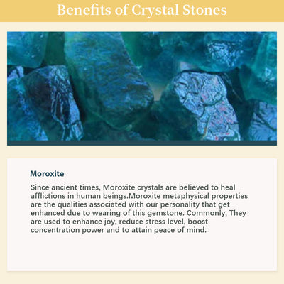 Natural Moroxite Stone Purification Gemstone Bracelet