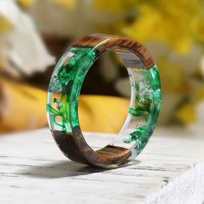 Olivenorma Intellectual & Optimistic - Handmade Wood Ring