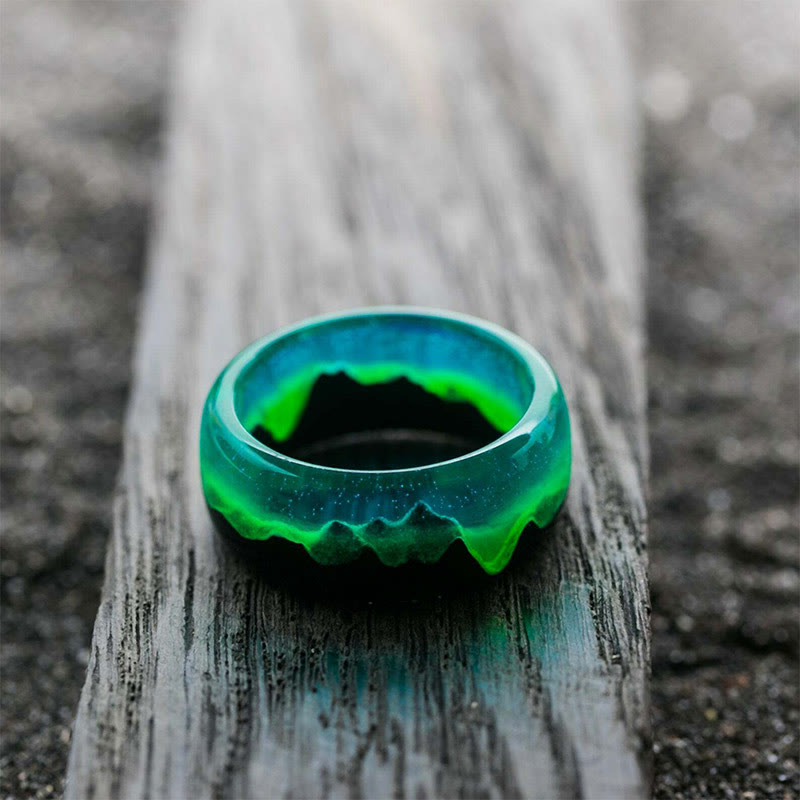 Limited Sale - Wood Resin Glow Ring