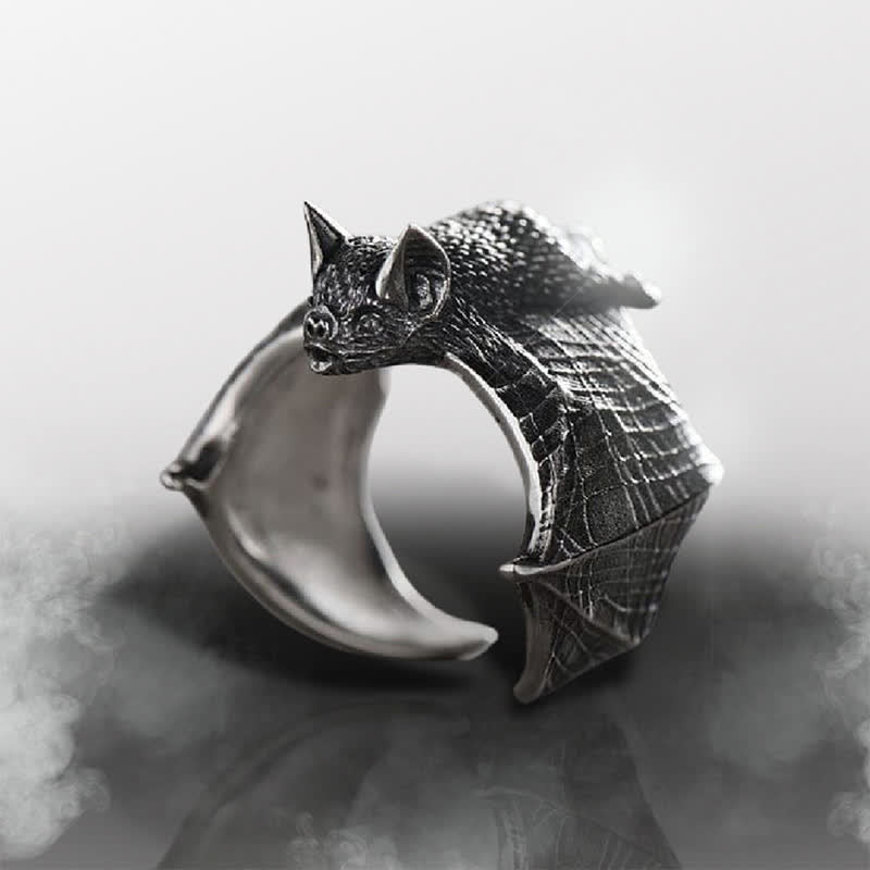 Magic Steampunk Vampire Bat Ring