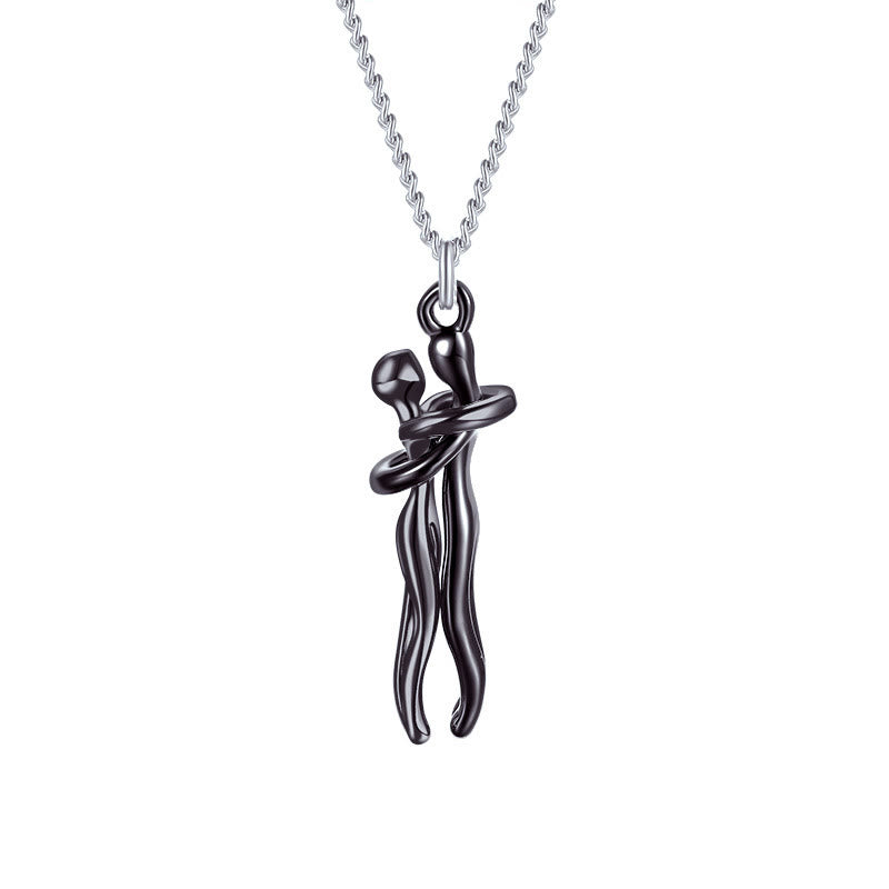 FREE Today:  Couple Love Hug Dance Necklace