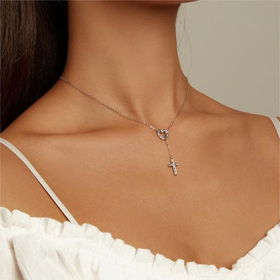 Women's Love & Cross Necklace