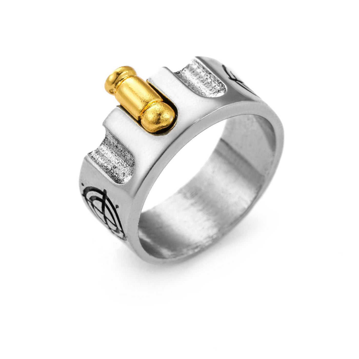 Creative Stainless Steel Punk Bullet Ring