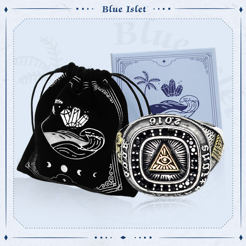 Eye of Providence Sterling Silver Masonic Ring