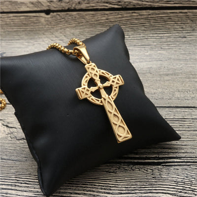 Creative Cross Circle Prayer Necklace