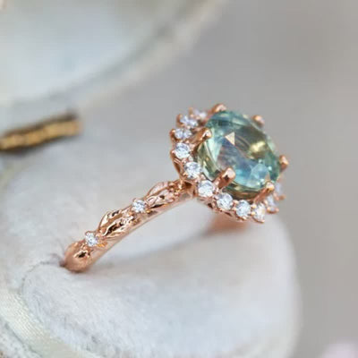 Rose Gold Plated Gemstone Ring