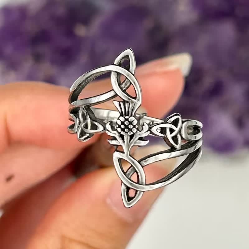 Timeless Aesthetics with Intricate Geometric Rune Design Vintage Ring