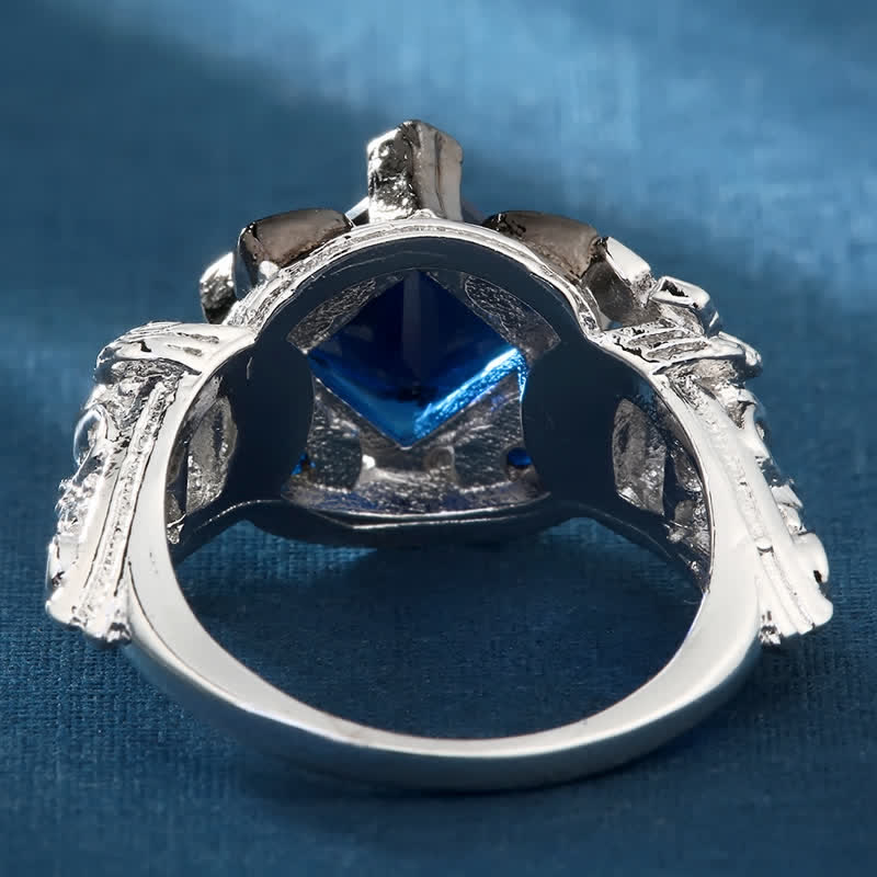 FREE Today: Heart with Flower Luxury Sapphire Ring