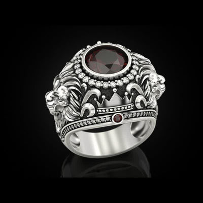 FREE Today: Vintage Lion Gemstone Ring