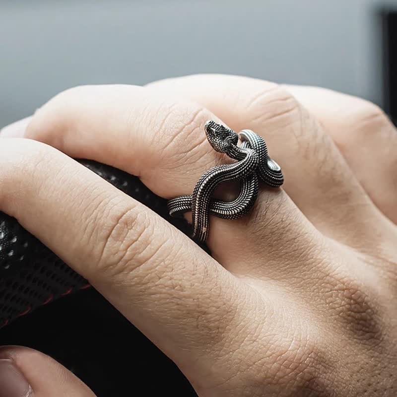 FREE Today: Retro Punk Snake Wrap Ring