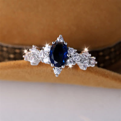 FREE Today: Luxury Sapphire with Zircon Ring