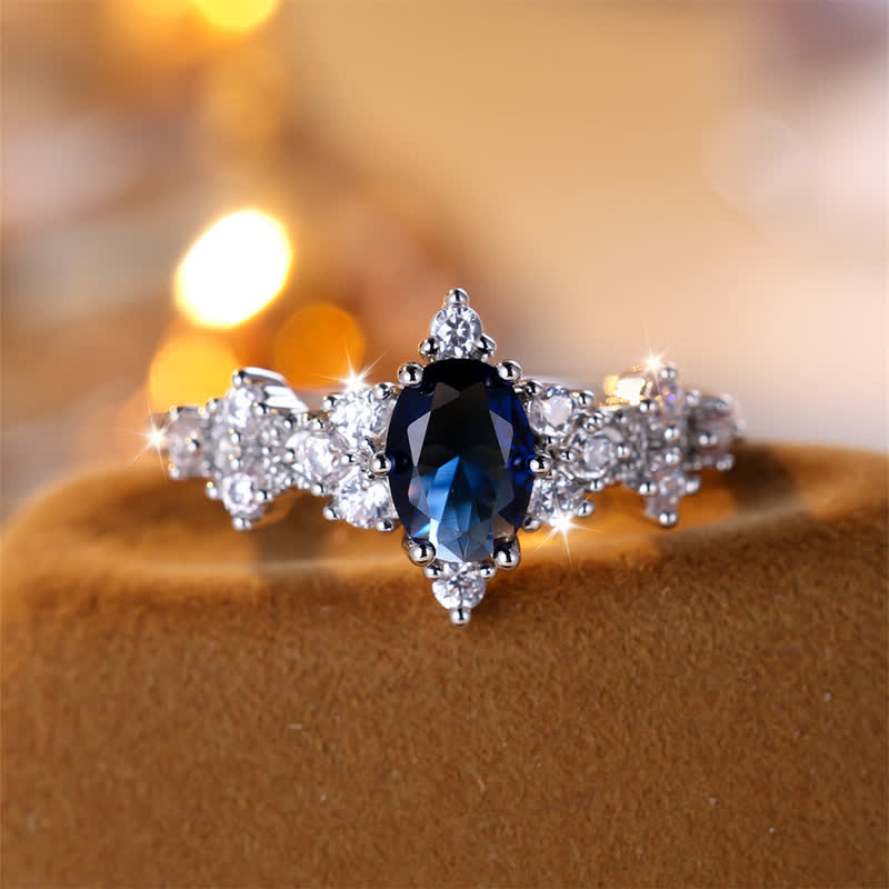 FREE Today: Luxury Sapphire with Zircon Ring