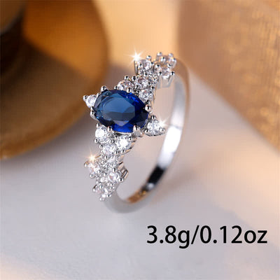 FREE Today: Luxury Sapphire with Zircon Ring