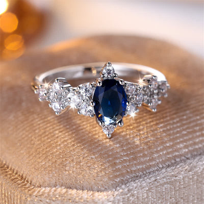 FREE Today: Luxury Sapphire with Zircon Ring