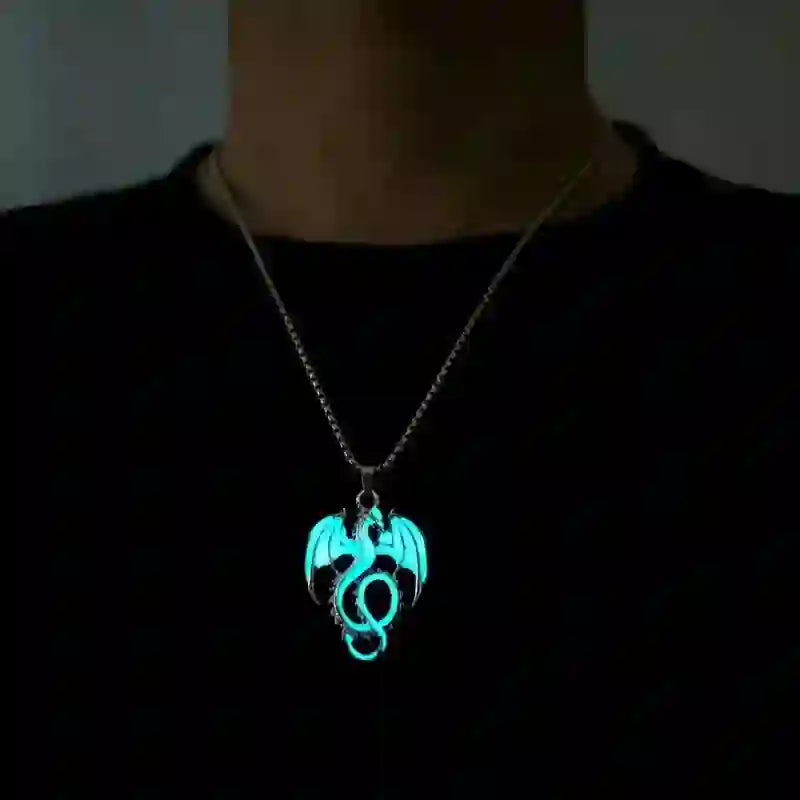 FREE Today: Hiphop Luminous Alloy Dragon Necklace