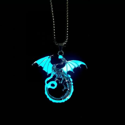 Hiphop Luminous Alloy Dragon Necklace