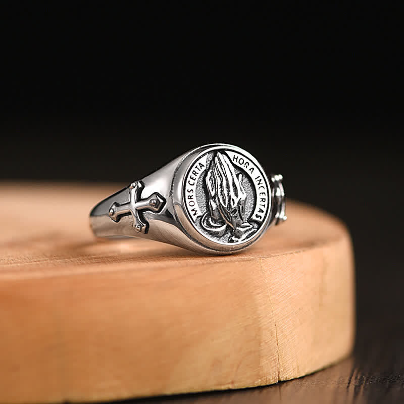 FREE Today: S925 Silver Cross Prayer Ring