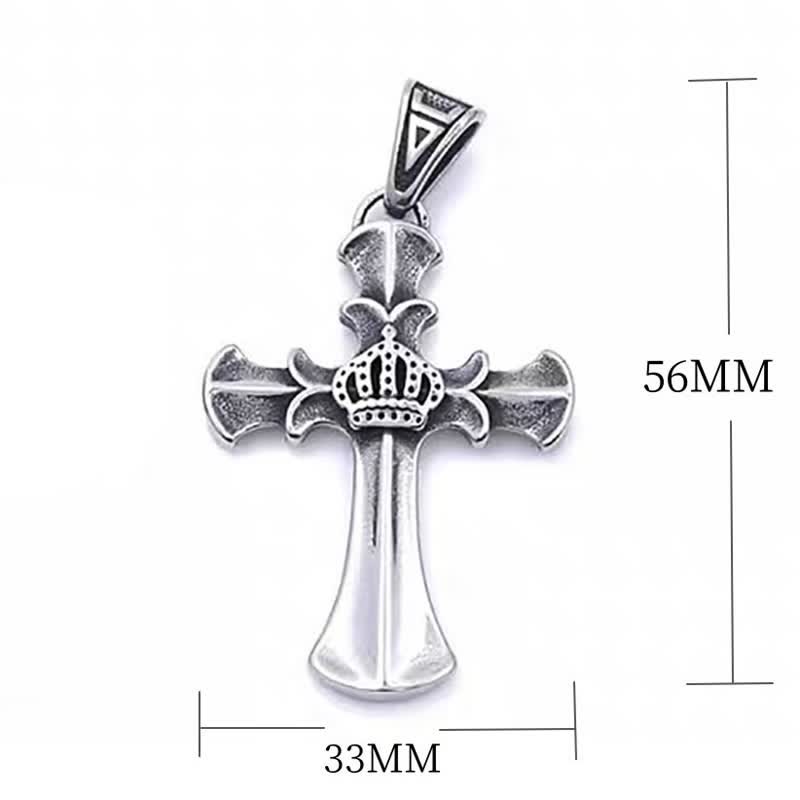 Crown Cross Necklace