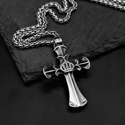 Crown Cross Necklace