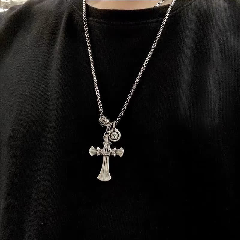 Crown Cross Necklace