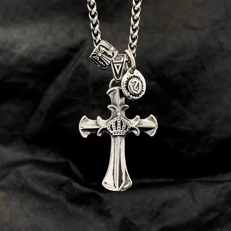 Crown Cross Necklace