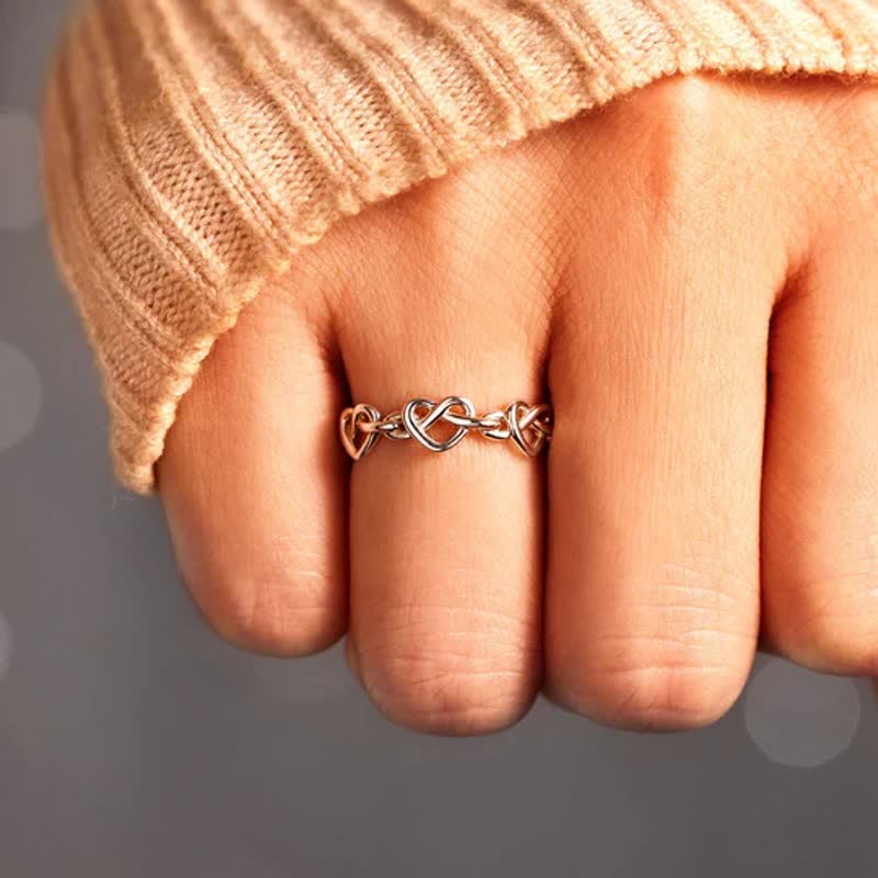 FREE Today: Always Connected Infinity Heart Knot Ring