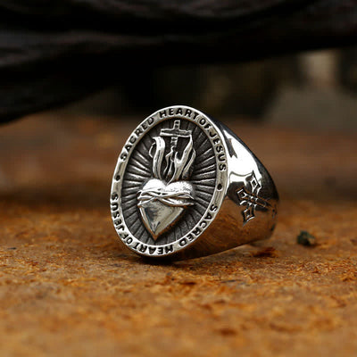 Scared Heart of Jesus Stainless Steel Ring