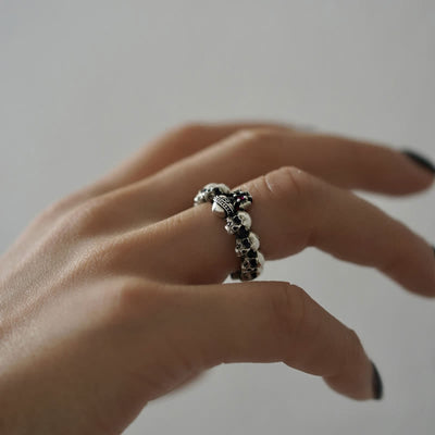 FREE Today: Retro Cross & Skull Ring