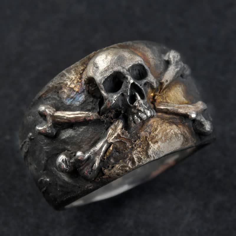 FREE Today: Retro Skull and Crossbones Ring