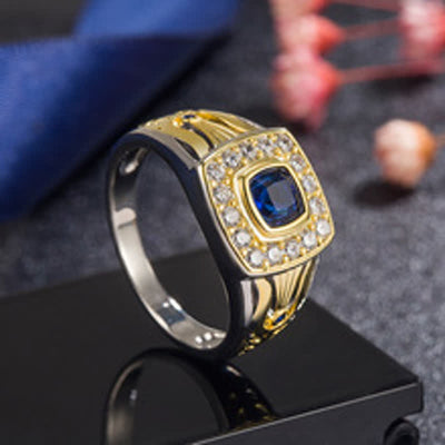 Luxurious Sapphire Bussiness Ring