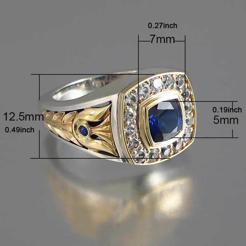 Luxurious Sapphire Bussiness Ring