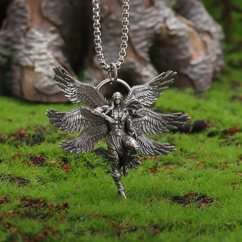 FREE Today: Female Warrior Seraph Pendant Necklace