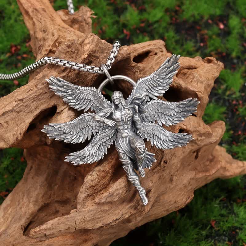 FREE Today: Female Warrior Seraph Pendant Necklace