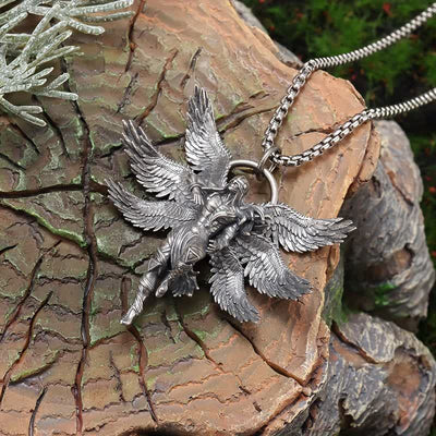 FREE Today: Female Warrior Seraph Pendant Necklace