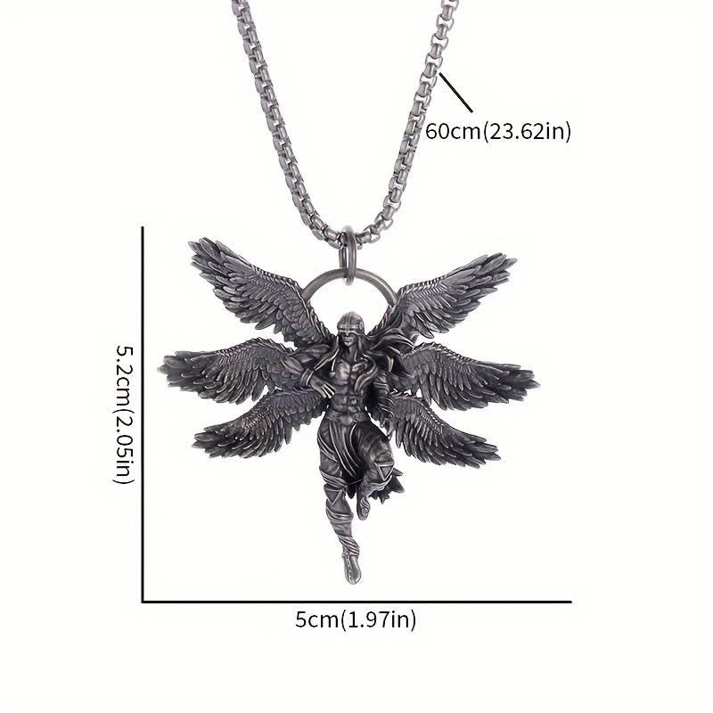 Female Warrior Seraph Pendant Necklace