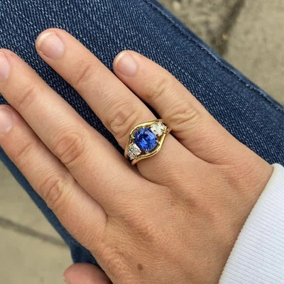 FREE Today: Vintage Luxury Sapphire Ring