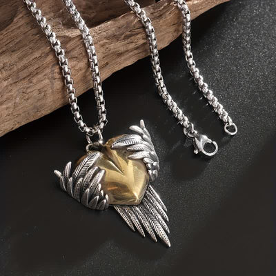 FREE Today: Exquisite Heart Shape Angel Wings Pendant Necklace