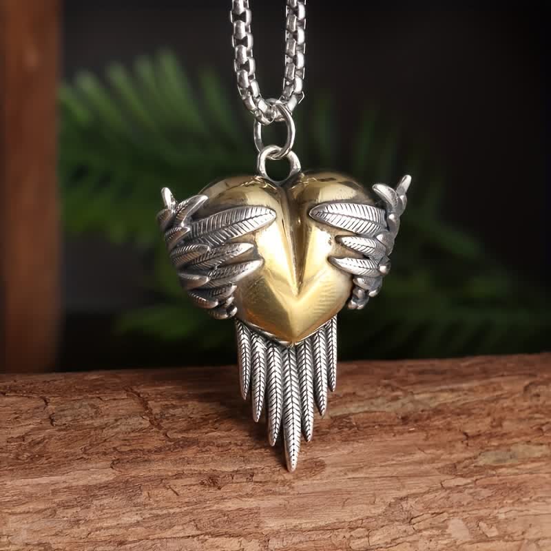 FREE Today: Exquisite Heart Shape Angel Wings Pendant Necklace