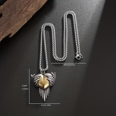 FREE Today: Exquisite Heart Shape Angel Wings Pendant Necklace