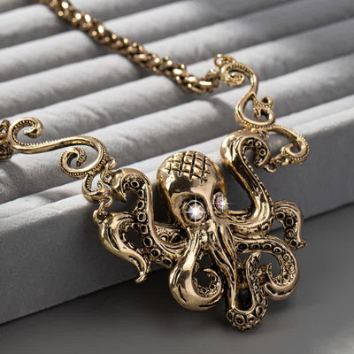 Vintage Elegant Octopus Necklace