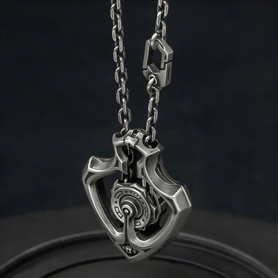 FREE Today: Handmade "Shuttle" Mechanical Gear Pendant Necklace